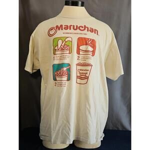 Maruchan Men's Adult 2XL Short Sleeve T-Shirt Cooking Instructions
